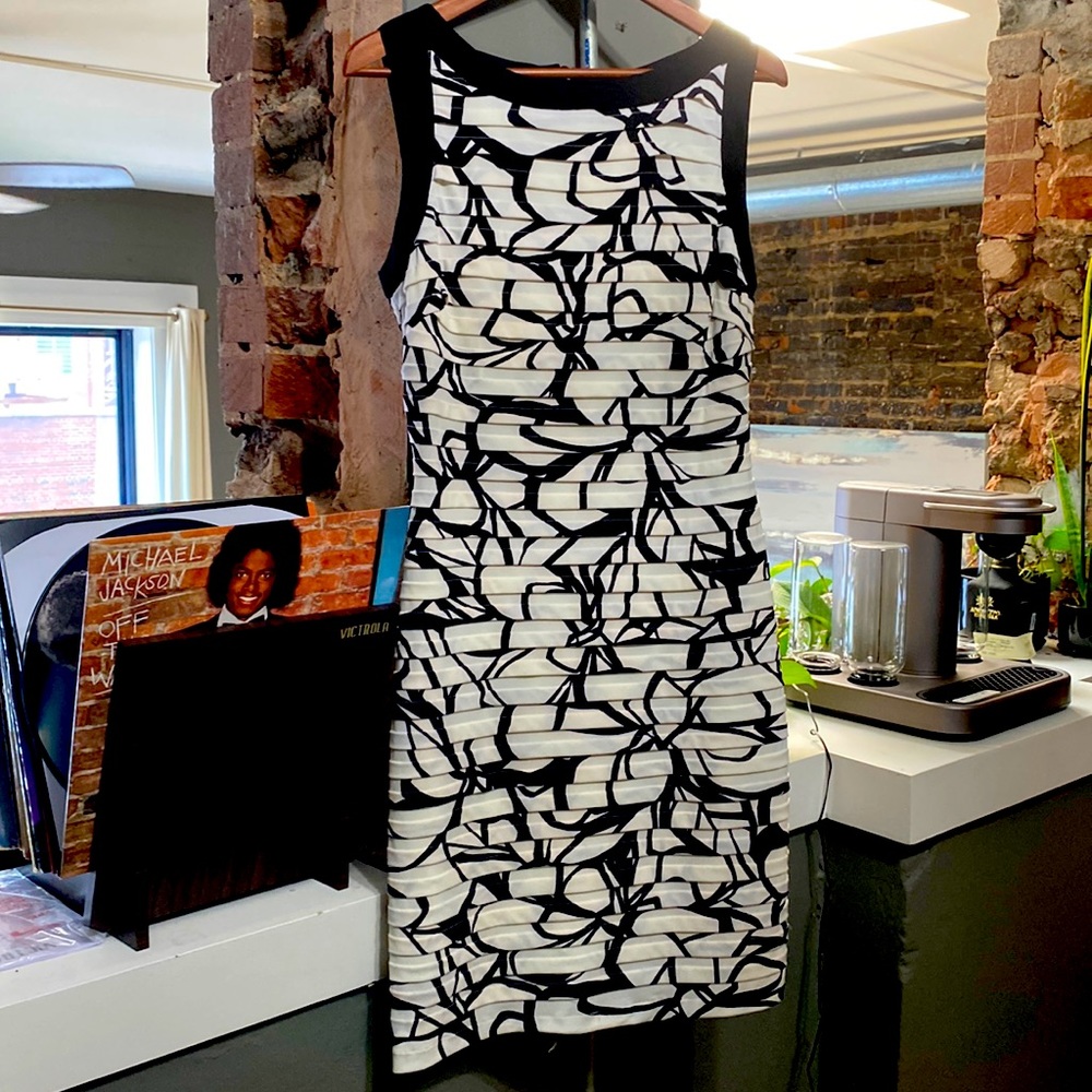 Black and white dress